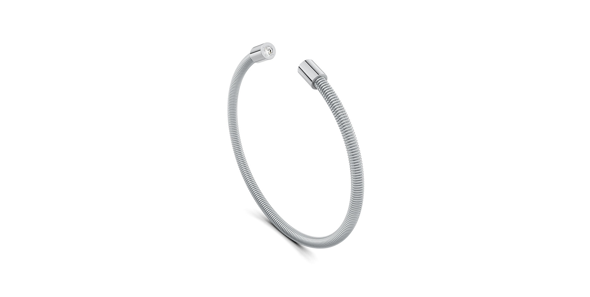 Náramek platina s diamanty Colette Elementyx Space Cylinder
