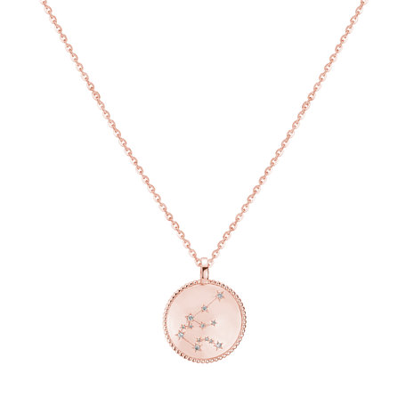 Náhrdelník s diamanty Zodiac Sign