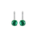 Náušnice s diamanty a smaragdem Carlo5