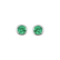 Náušnice se smaragdem Shiny Dots5