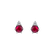 Náušnice s diamantem a rubínem Midnight Serenity5