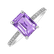 Prsten s diamanty a amethyst Mireth4