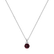 Náhrdelník s diamantem a rhodolitem Midnight Serenity4