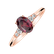 Prsten s diamanty a rhodolitem Melisandra4