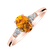 Prsten s diamanty a citrínem Melisandra4
