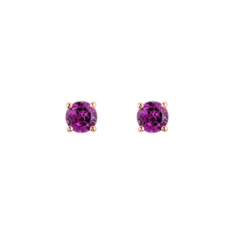Naušnice s rhodolitem Virginia Sparkle