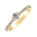 Prsten s diamanty Classic Dew3