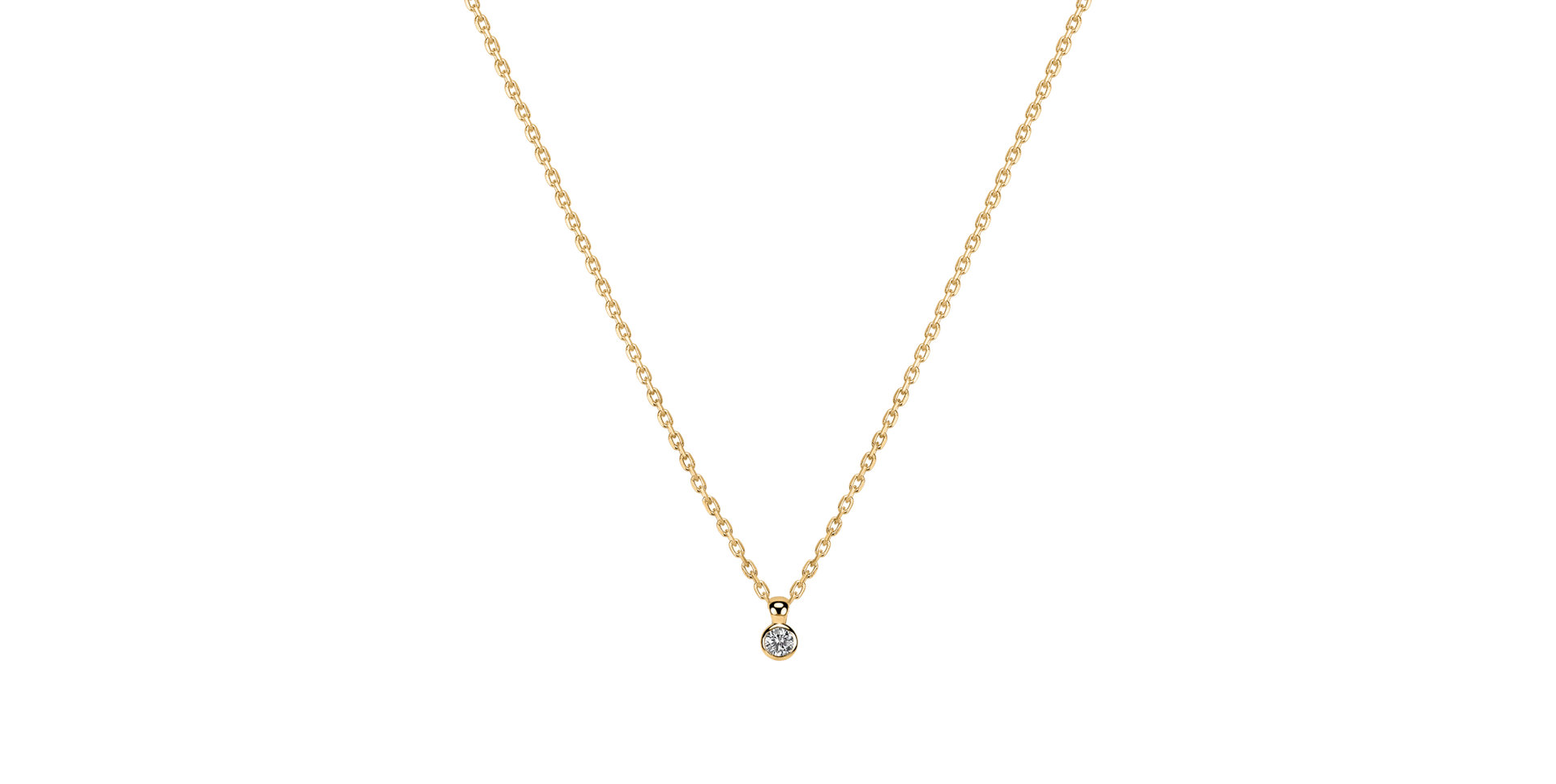 Náhrdelník s diamantem Happy Dot