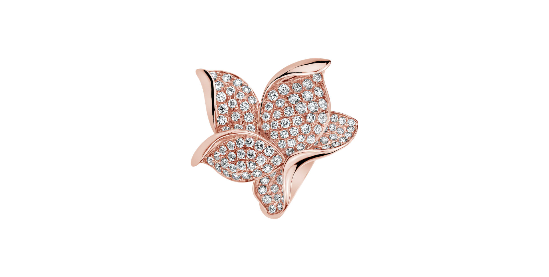 Prsten s diamanty Fleur de Lume