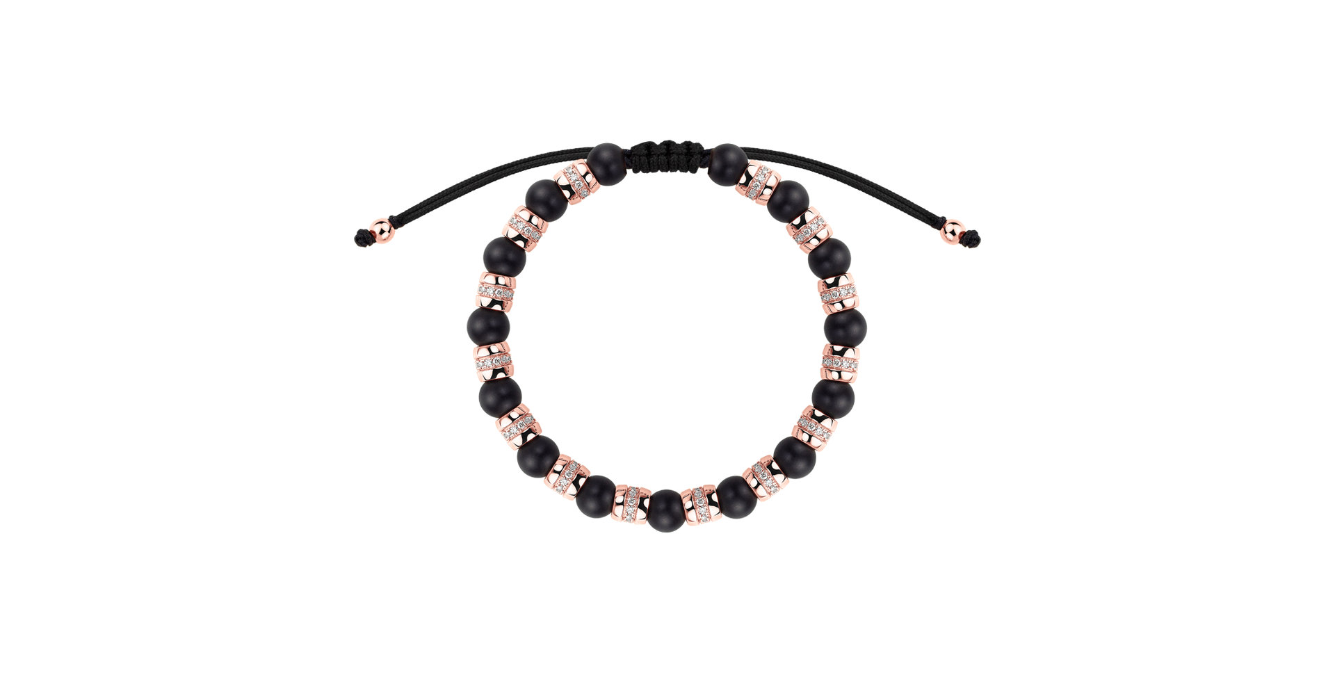 Náramek s diamanty a acháty Noctrelia