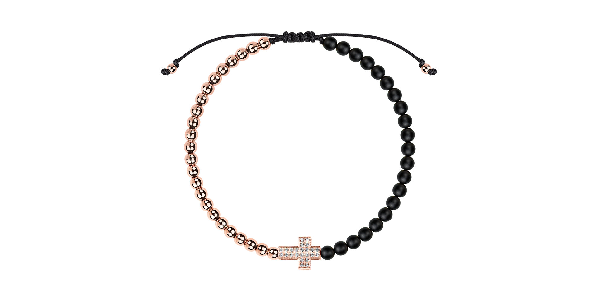 Náramek s diamanty a acháty Sacred Light