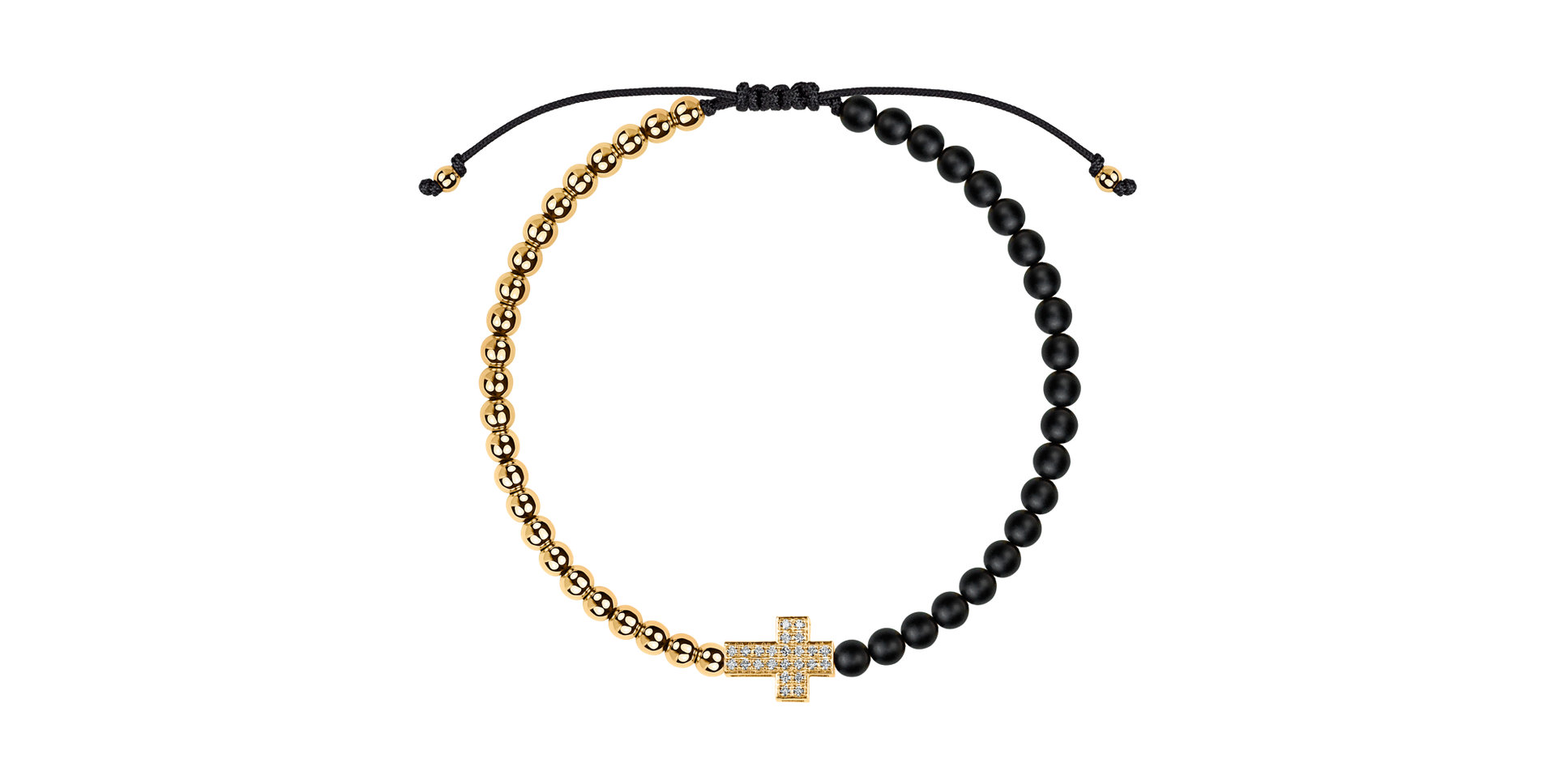 Náramek s diamanty a acháty Sacred Light