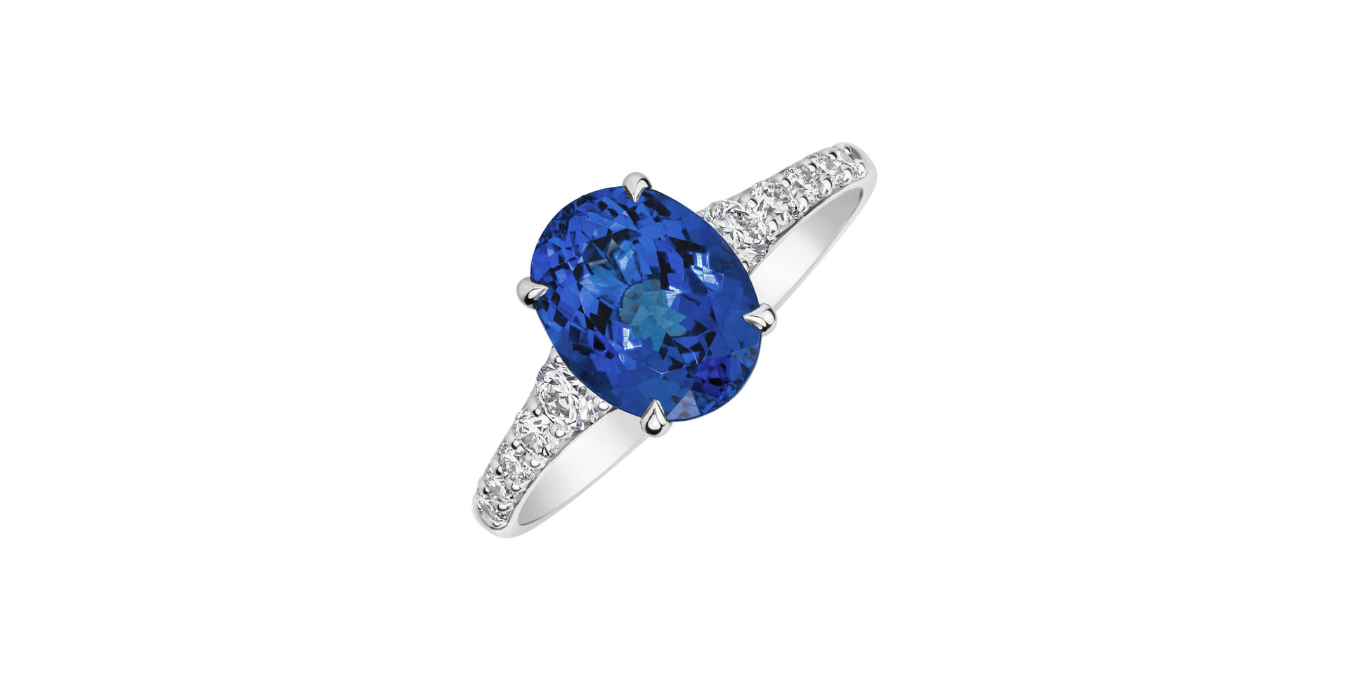 Prsten s diamanty a tanzanitem Shimmering dazzle