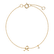 Náramek s diamantem Curly Letter A3