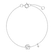 Náramek s diamantem Curly Letter B3