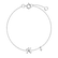 Náramek s diamantem Curly Letter K3