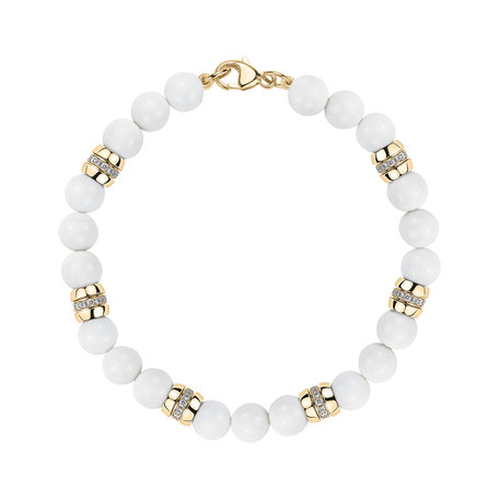 Náramek s diamanty a acháty Moonlace