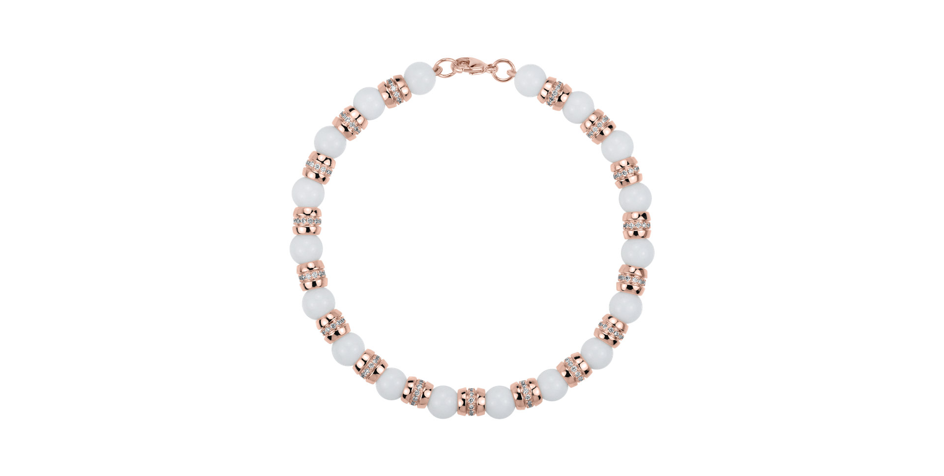 Náramek s diamanty a acháty Albelia