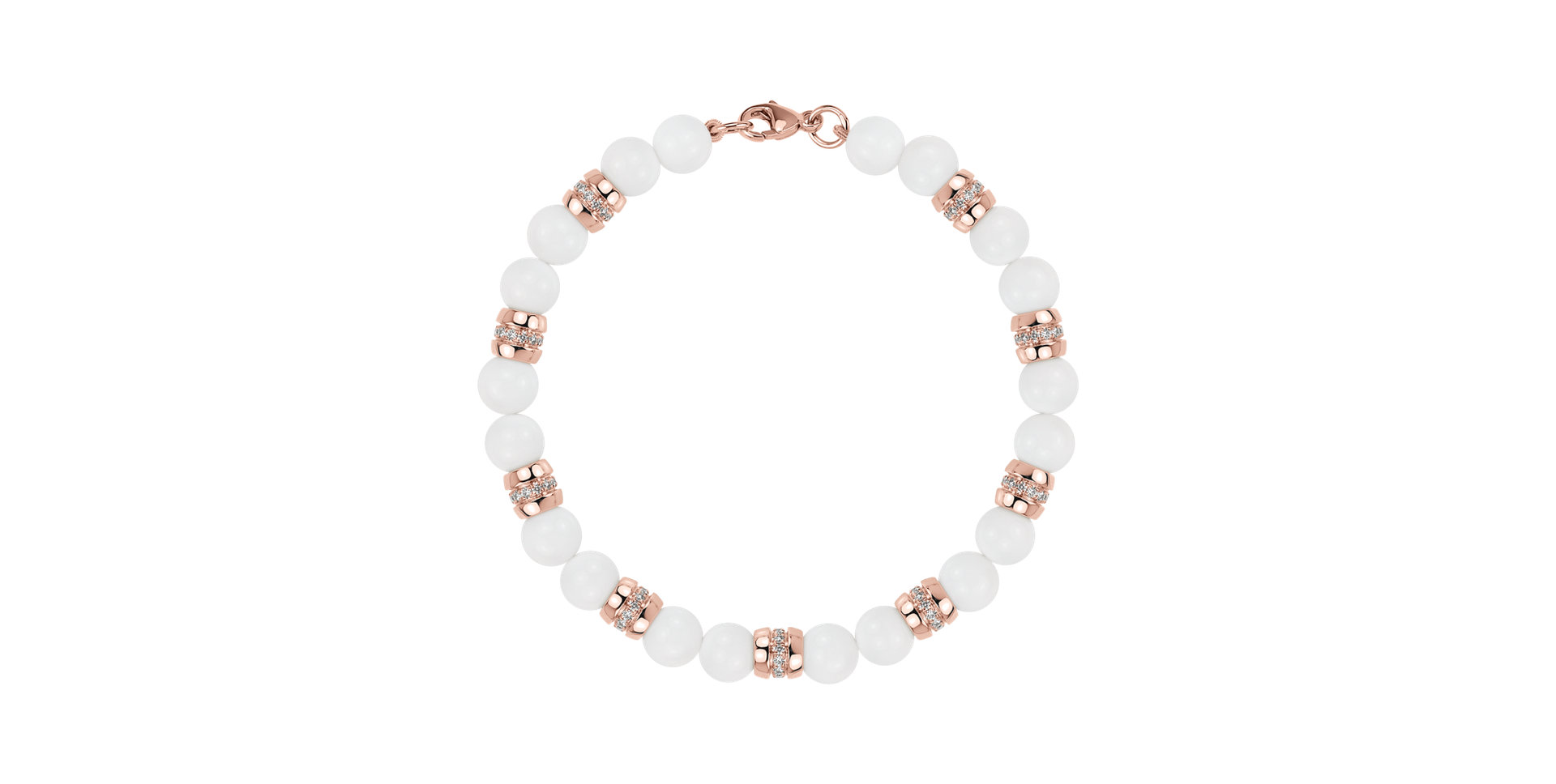 Náramek s diamanty a acháty Moonlace