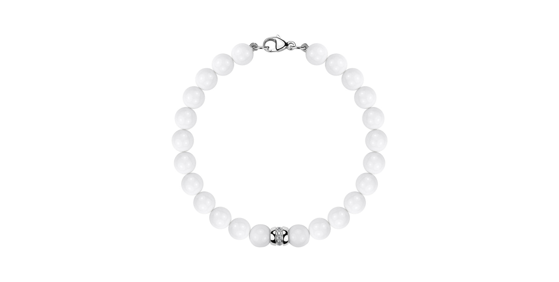 Náramek s diamanty a acháty Whispers of Winter