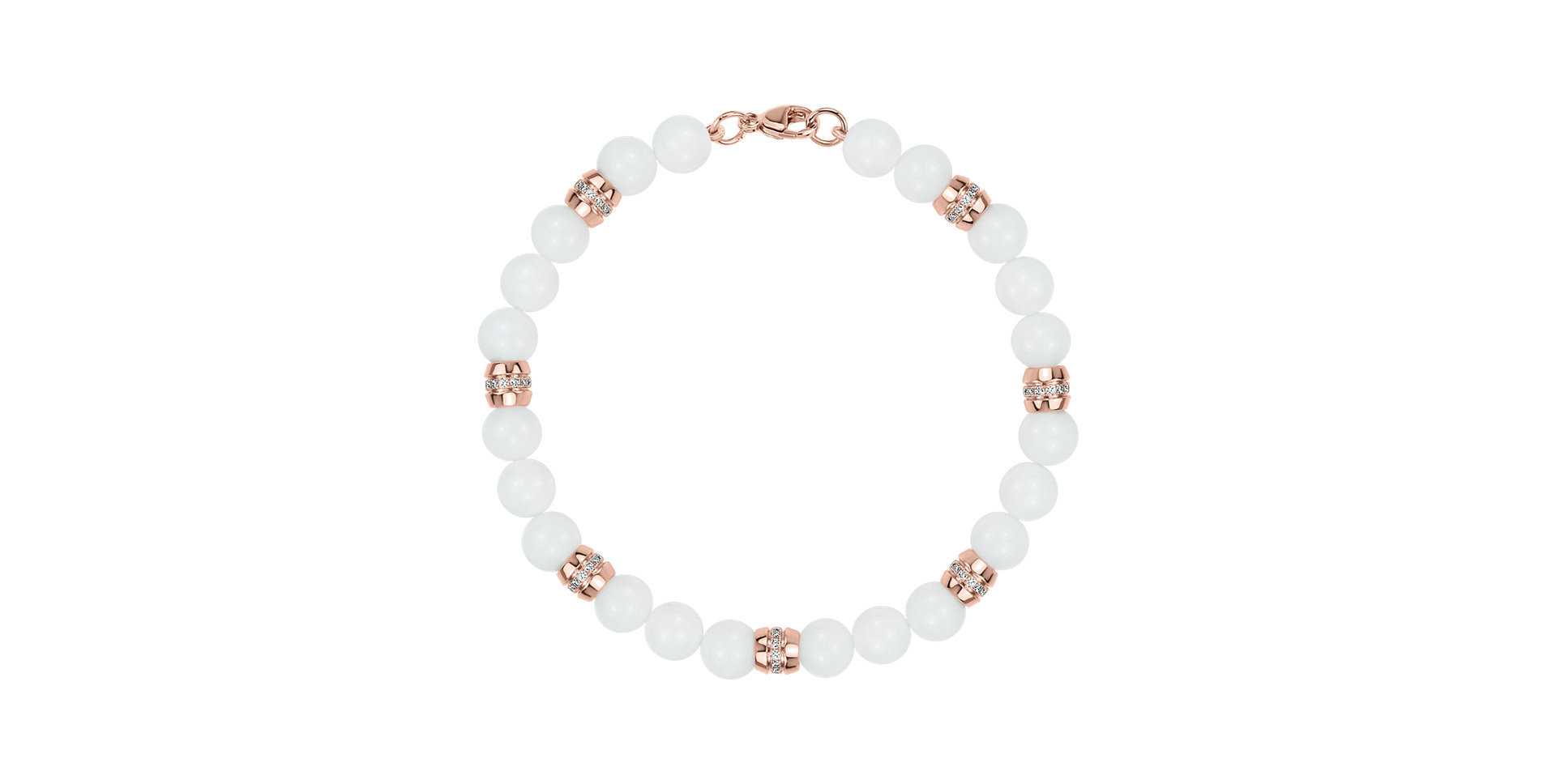 Náramek s diamanty a acháty Starlight Veil