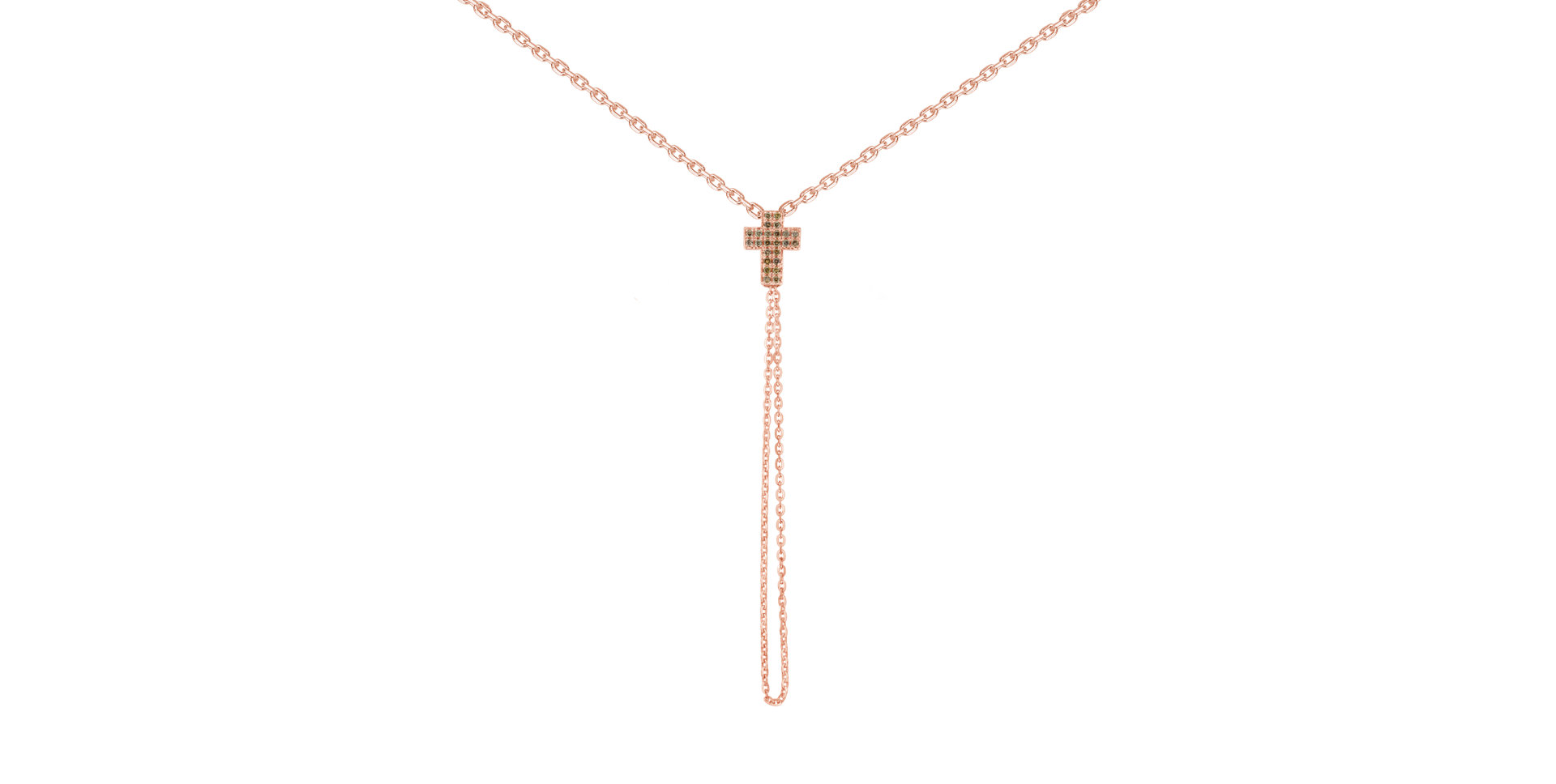 Náhrdelník s diamanty Divine Cross