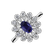 Prsten s diamanty a safírem Starlight Bloom4