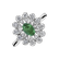 Prsten s diamanty a smaragdem Starlight Bloom4