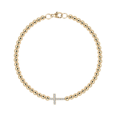 Náramek s diamanty Cure of Cross
