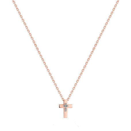 Náhrdelník s diamanty Shinny Cross