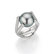 Prsten s diamanty a perlou Wave2