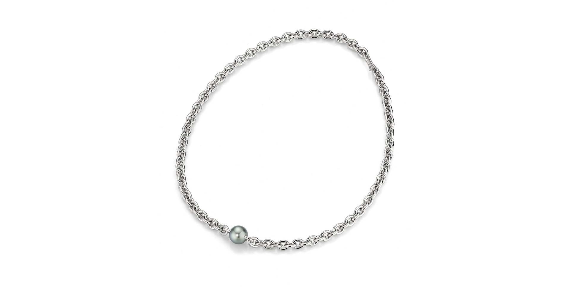 Stříbrný náhrdelník s perlou Bold
