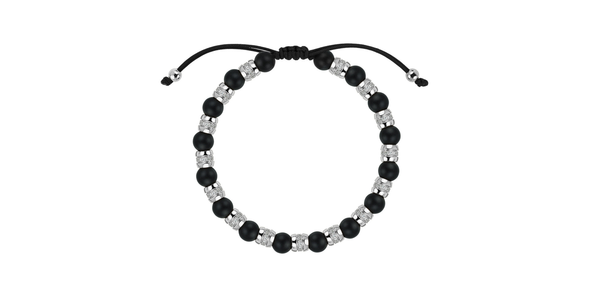 Náramek s diamanty a acháty Noctrelia