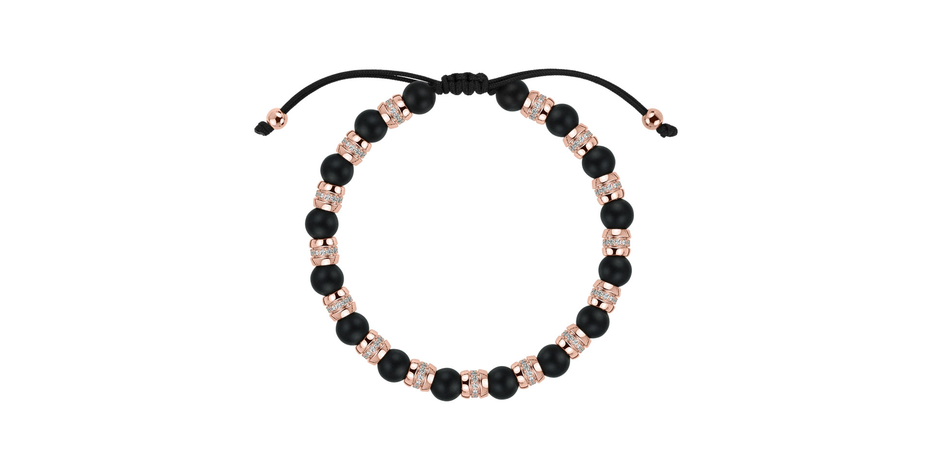 Náramek s diamanty a acháty Noctrelia