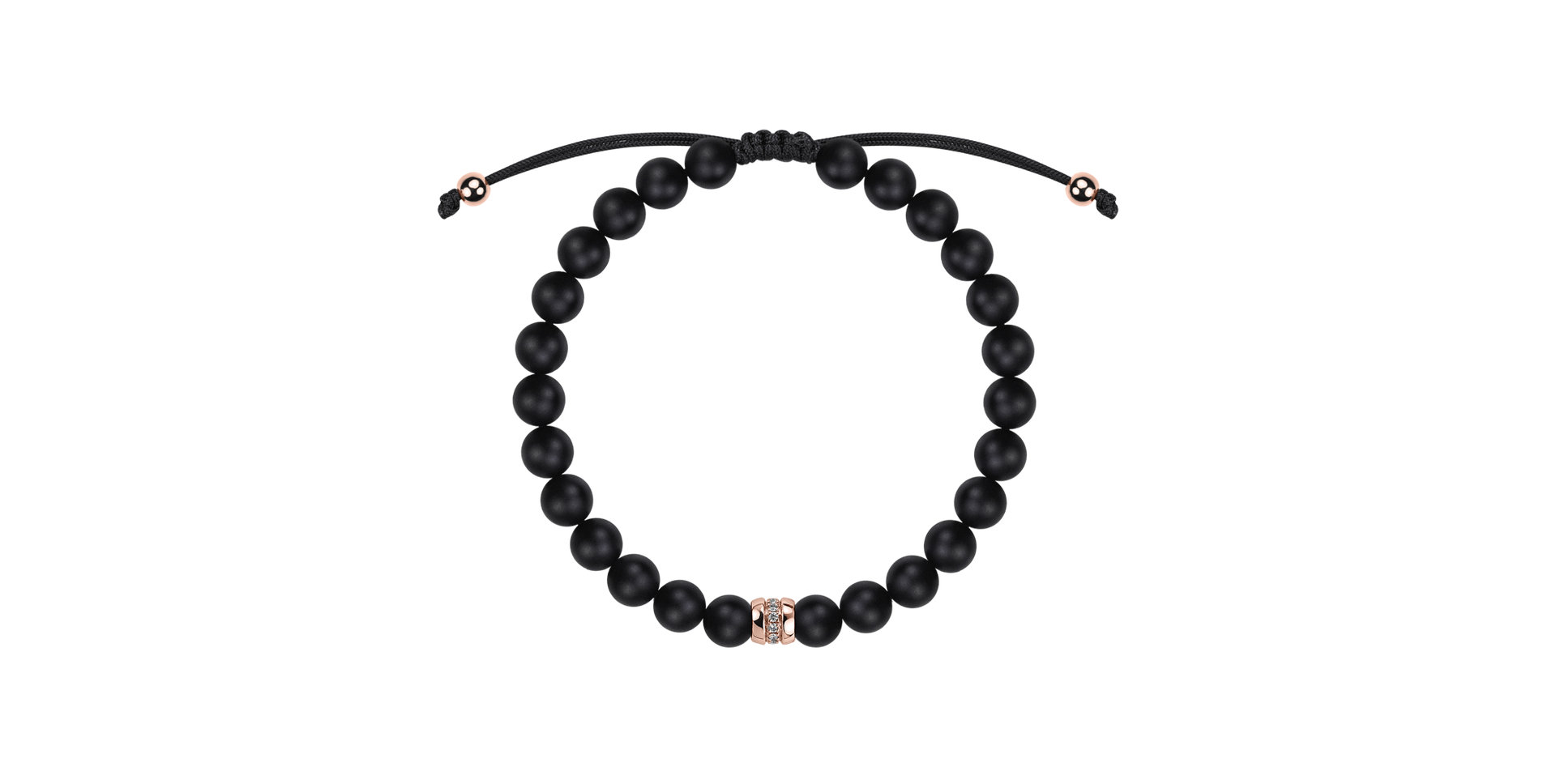 Náramek s diamanty a acháty Shadow Pulse