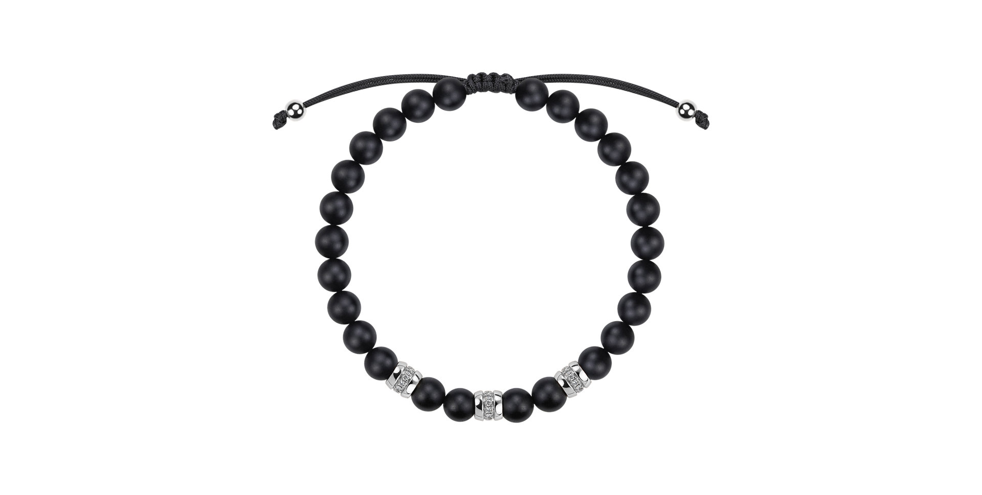 Náramek s diamanty a acháty Stillstorm