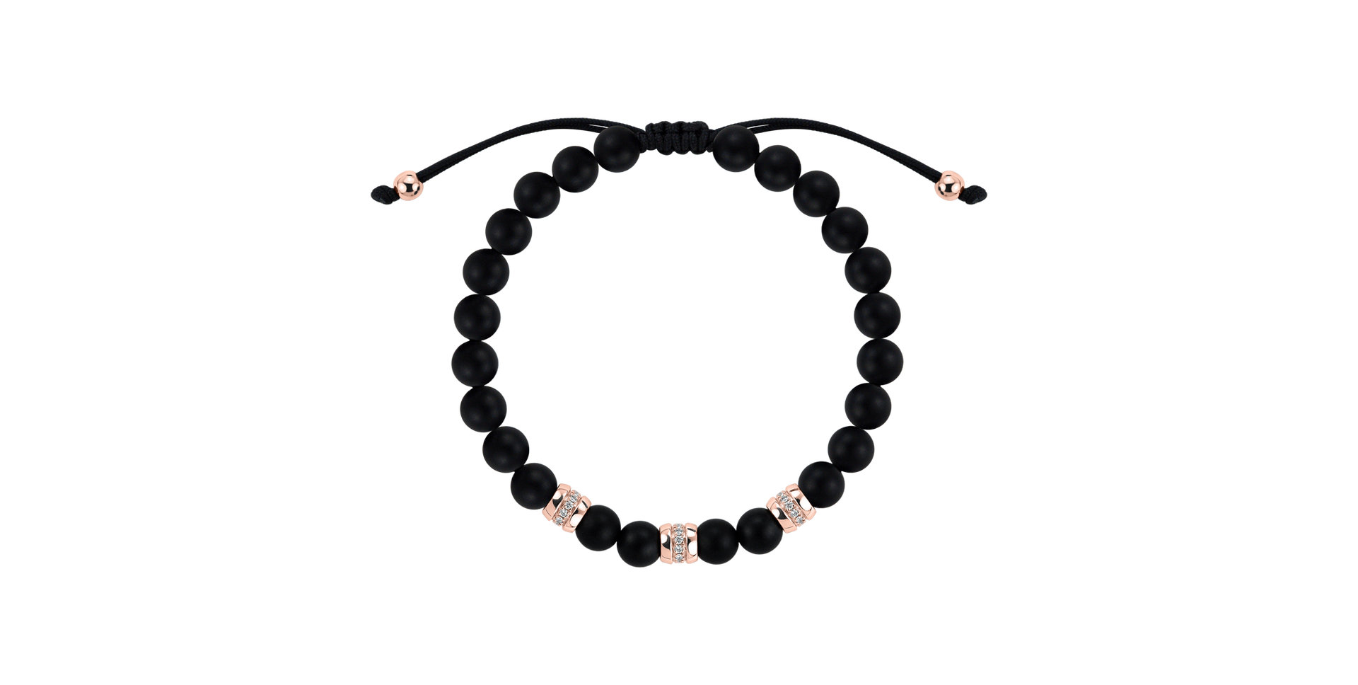 Náramek s diamanty a acháty Stillstorm