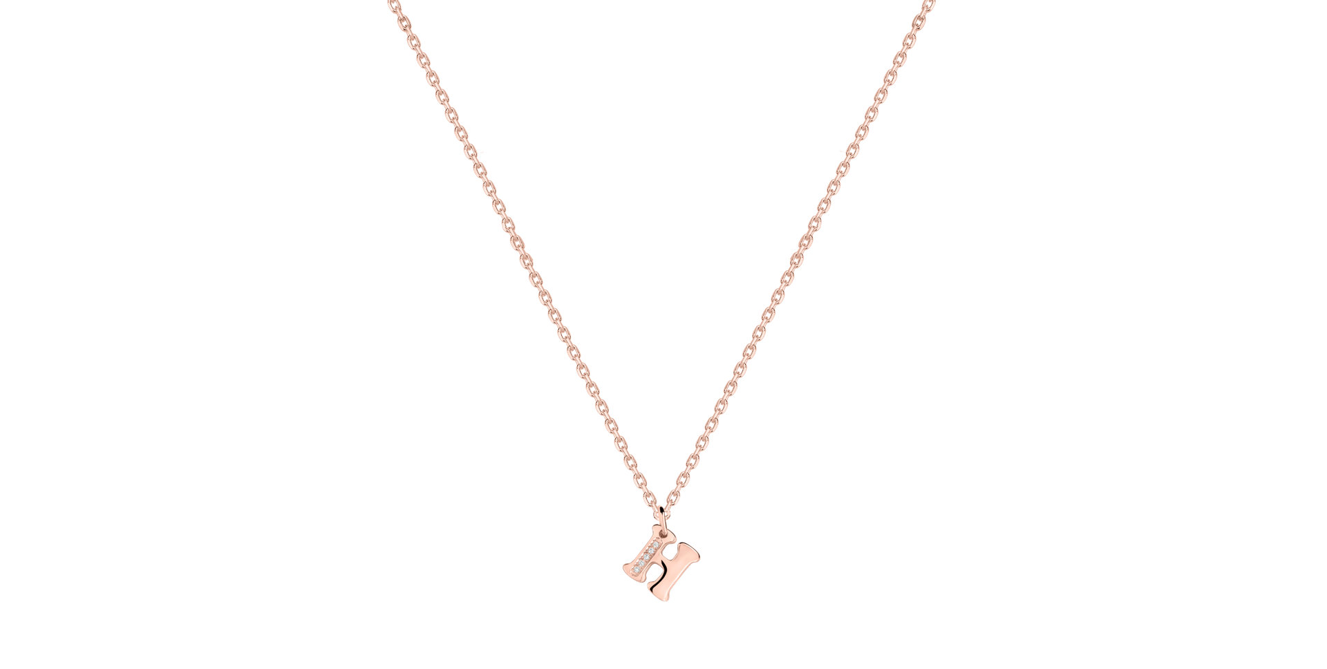 Náhrdelník s diamanty Dream Letter H