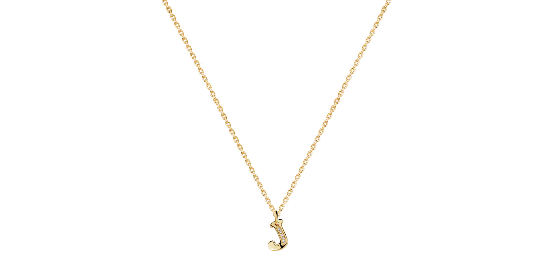 Náhrdelník s diamanty Dream Letter J