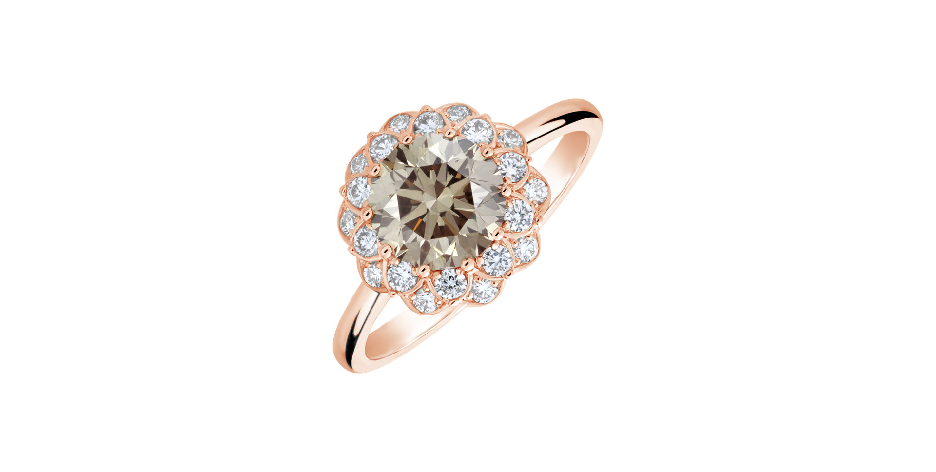 Prsten s diamanty Flower Joy