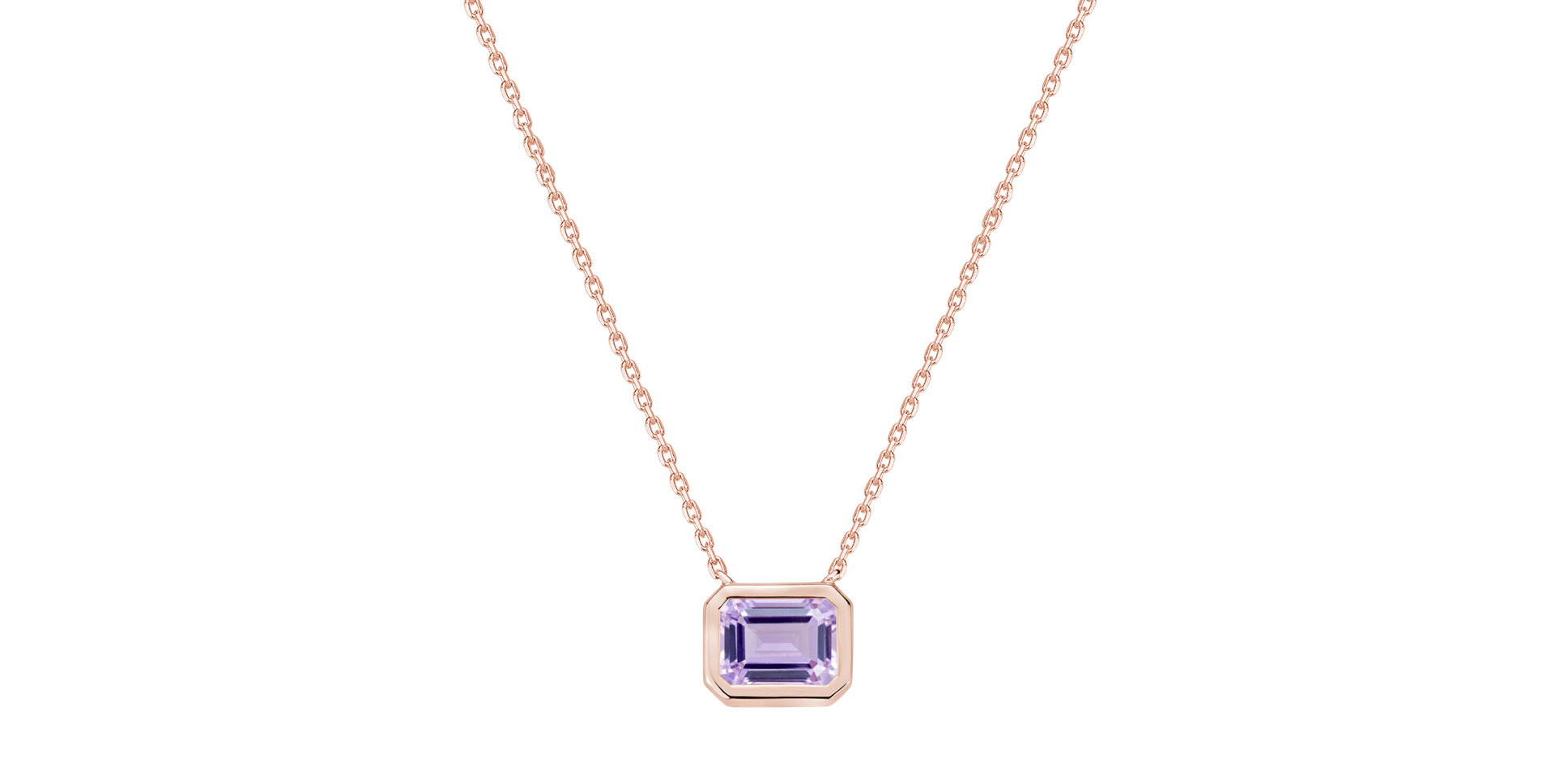 Náhrdelník s ametystem Aurum Breeze