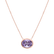 Náhrdelník s ametystem Satin Mirror4