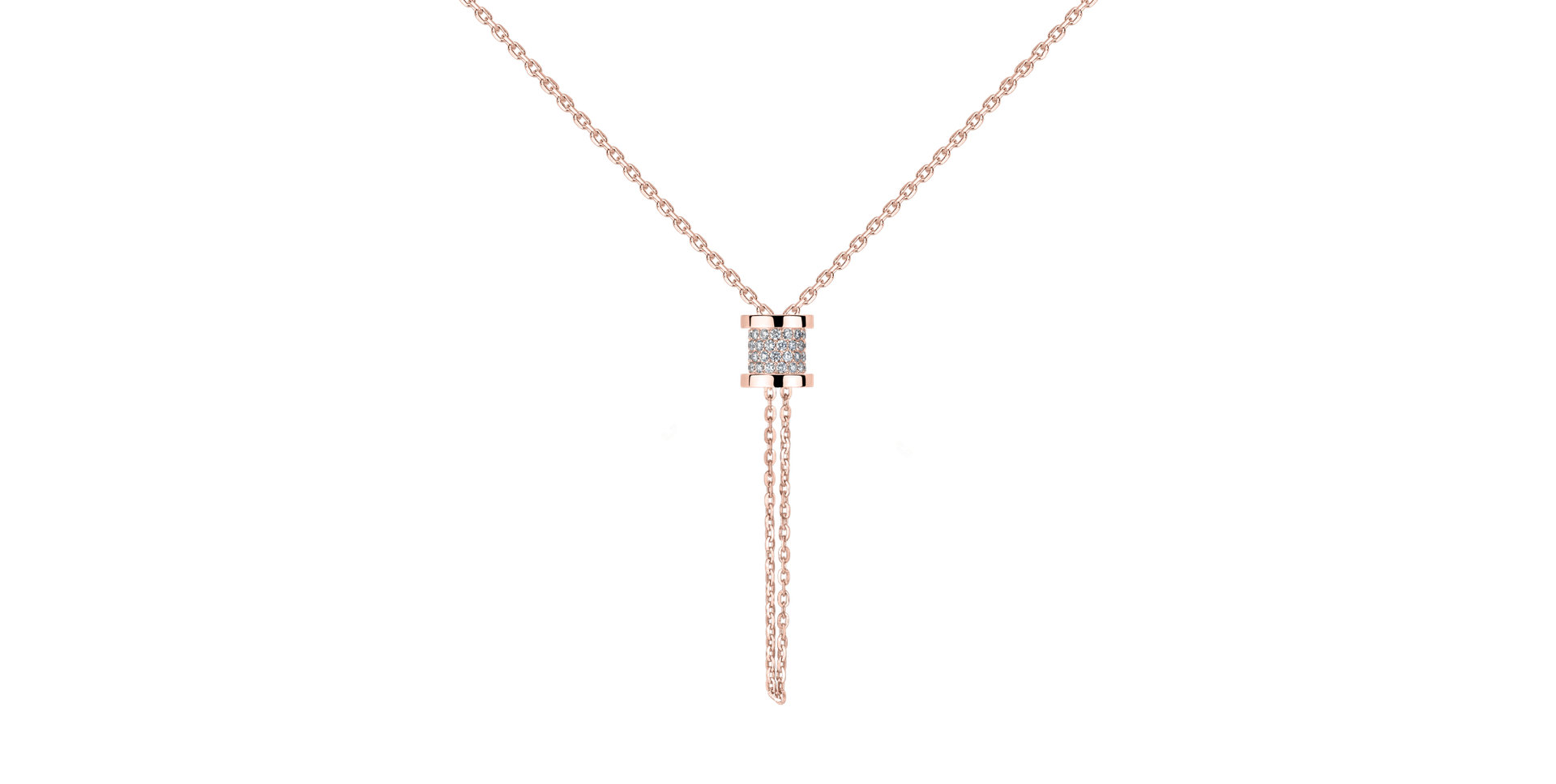 Náhrdelník s diamanty Timeless Spiral