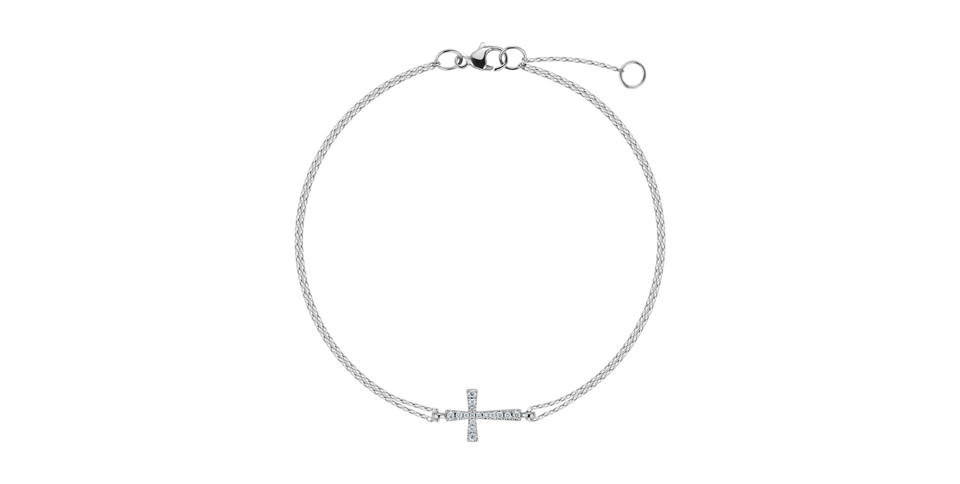 Náramek s diamanty Shimmer of Faith