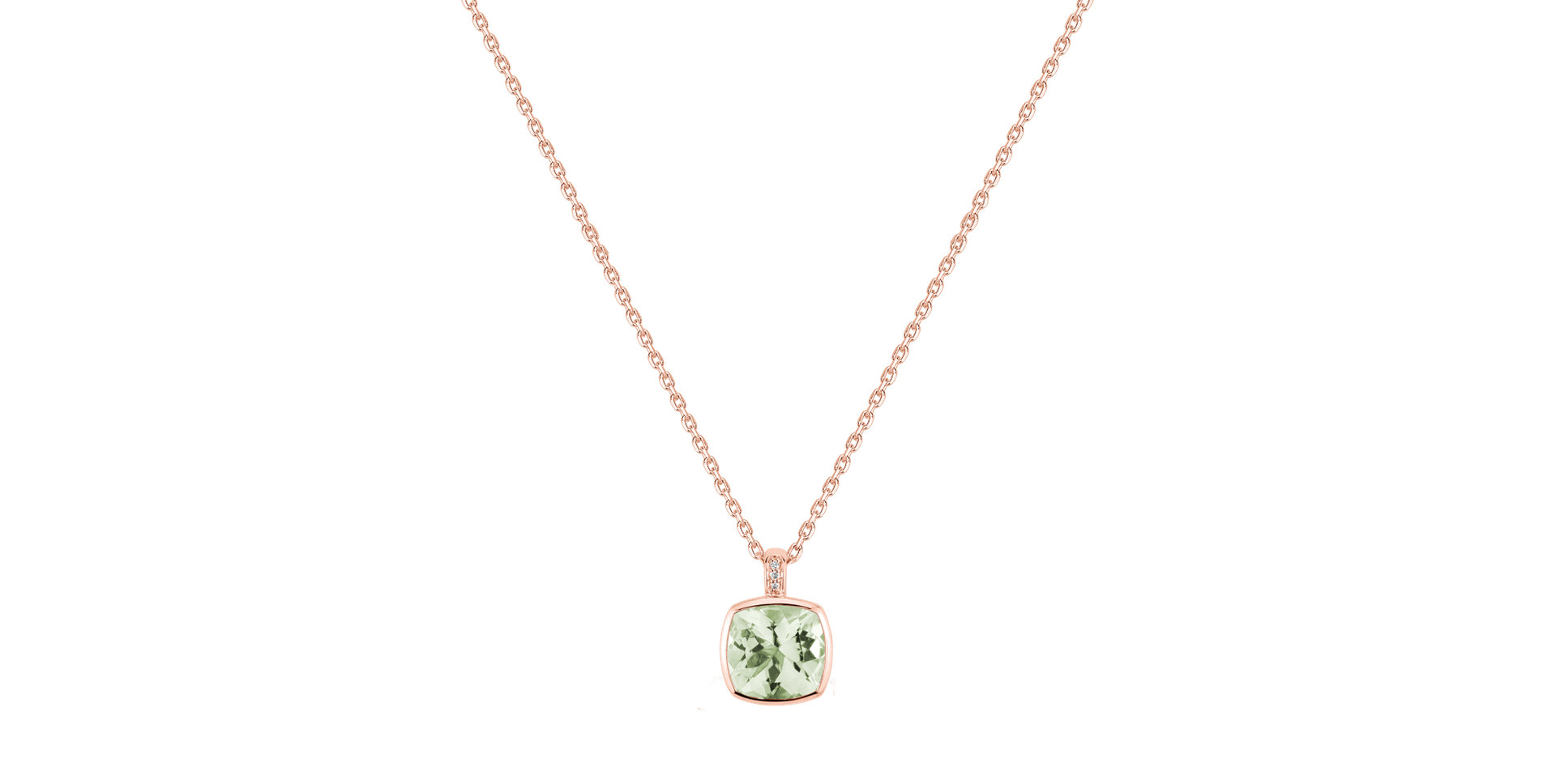 Náhrdelník s diamanty a ametystem Carelia