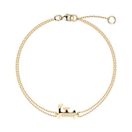 Náramek s diamanty Alluring Letter