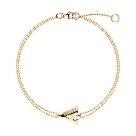 Náramek s diamanty Alluring Letter