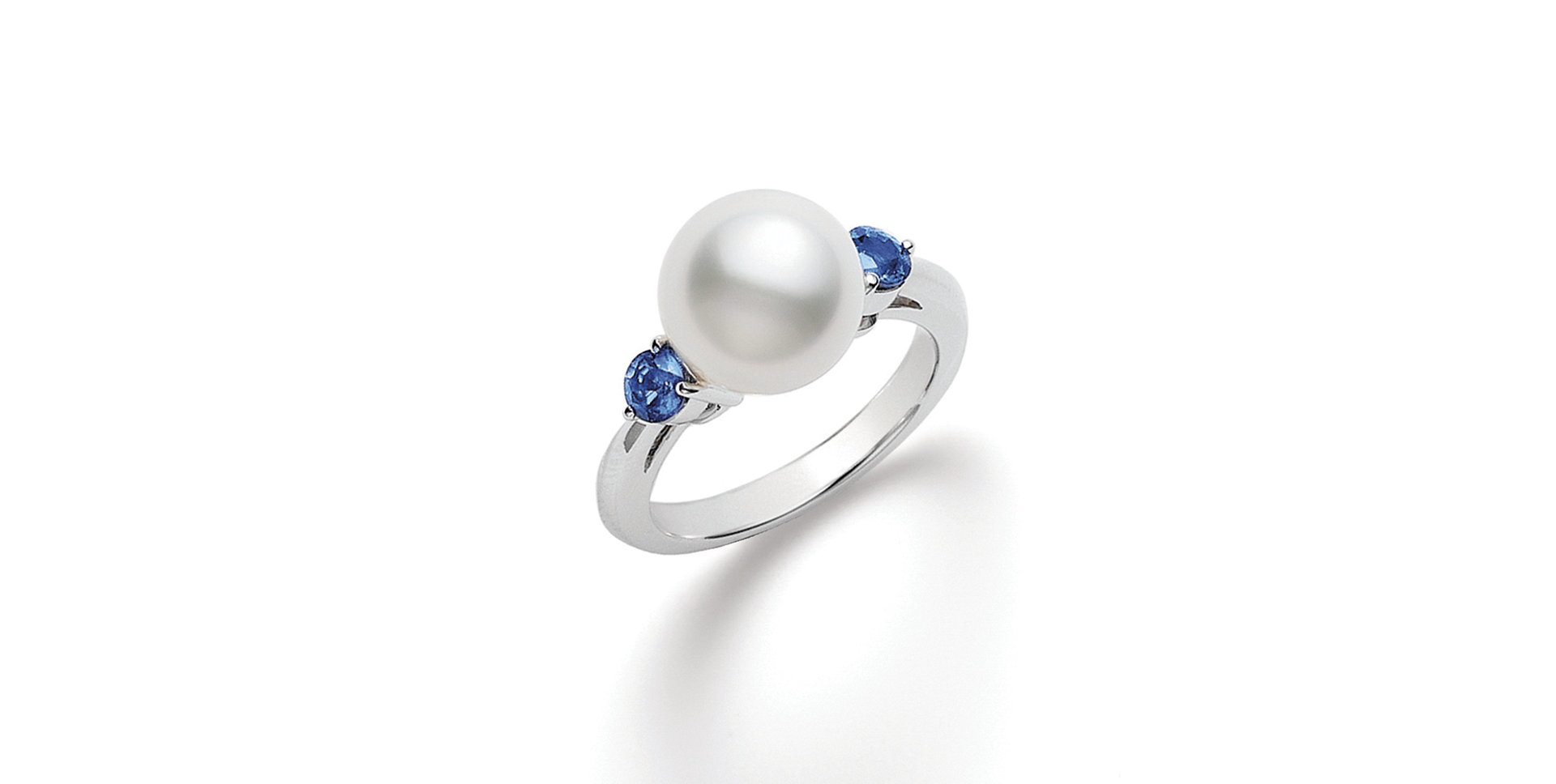 Prsten se safíry a perlou Classic Collection