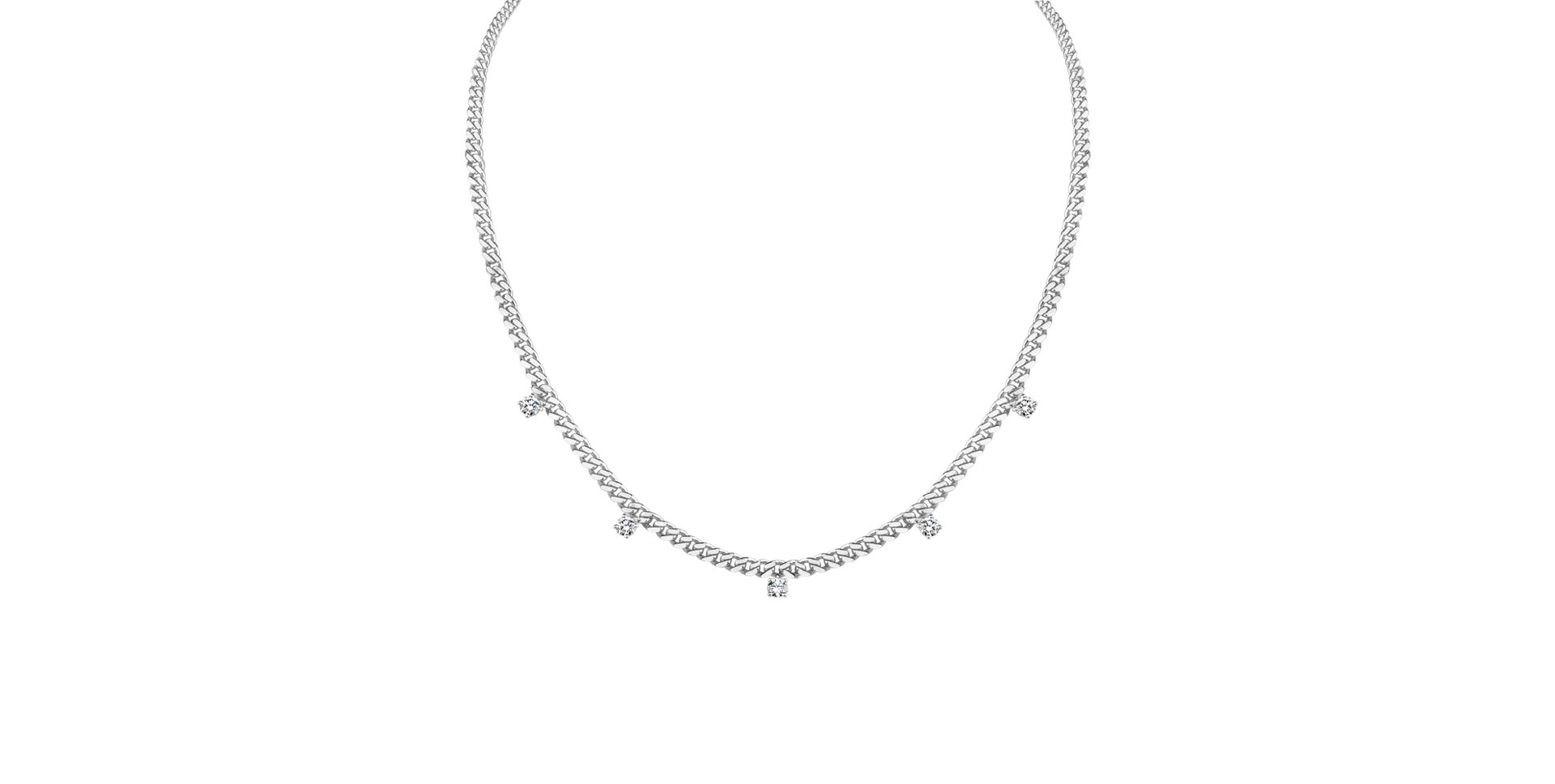 Náhrdelník s diamanty Weight of Wealth