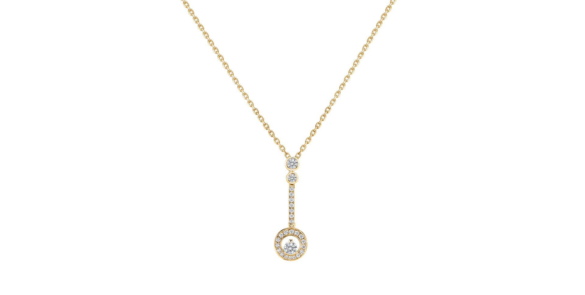 Náhrdelník s diamanty Diamond Touch